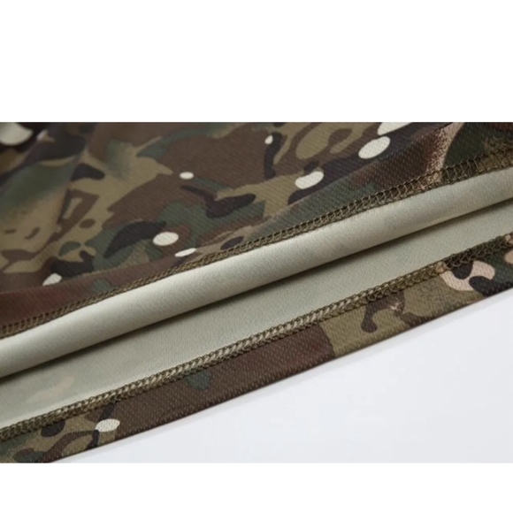 Mens Camo Hunting Short Sleeve Shirt Quick Dry Sun Protection Athletic Shirts US - Picture 3 of 9